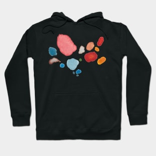 Minimal Dot Pattern - Watercolor Hoodie